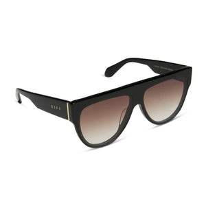 Georgie Square Sunglasses | Black & Brown Gradient | DIFF  display picture 2