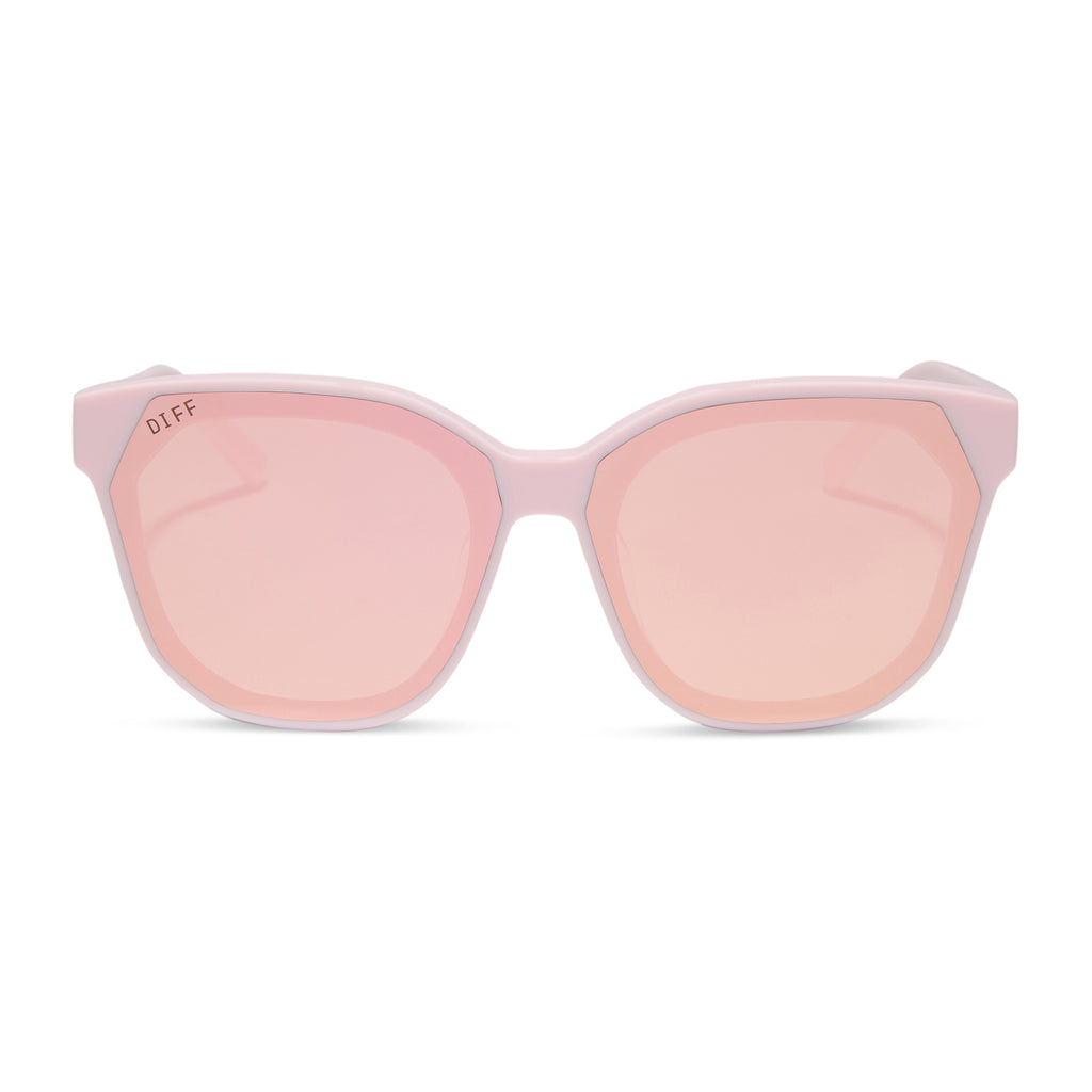 GIA - POWDER PINK + CHERRY BLOSSOM MIRROR SUNGLASSES