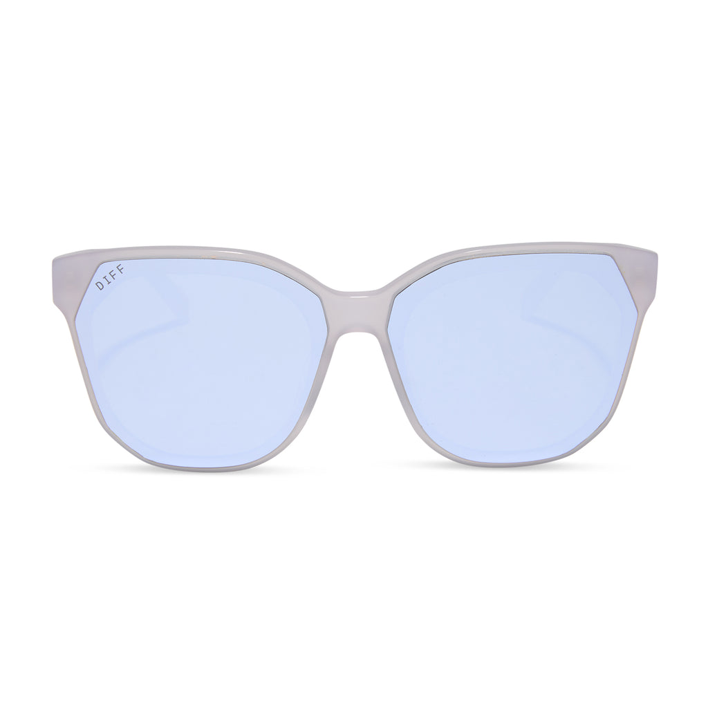 Gia Square Sunglasses | Thistle & Lavender Mirror | DIFF Eyewear