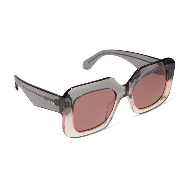 giada - smoke rose crystal ombre + mauve + polarized sunglasses 2