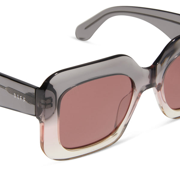 giada - smoke rose crystal ombre + mauve + polarized sunglasses 4