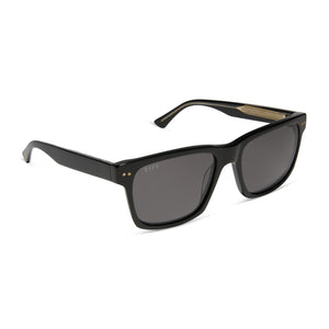 Gino XL Square Sunglasses | Black & Grey | DIFF Eyewear