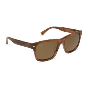 小物 GLEN 03-5866 OXFORD TAN Gino XL Square Sunglasses | Longhorn & Brown | DIFF Eyewear