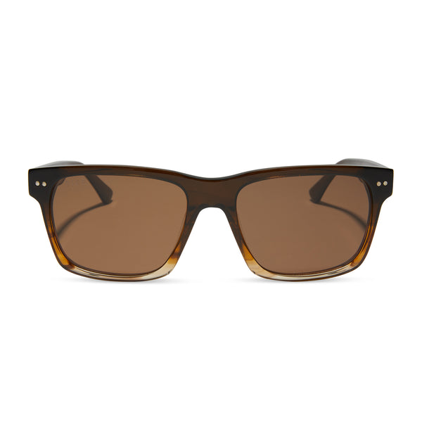 gino xl - mocha + brown + polarized sunglasses