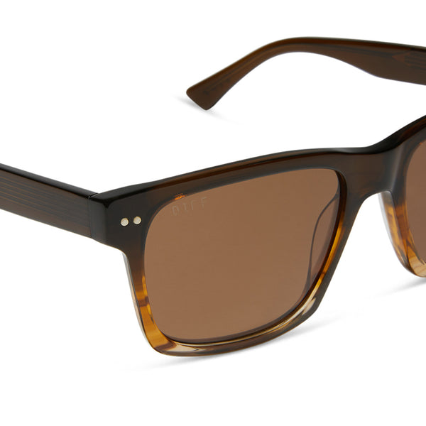gino xl - mocha + brown + polarized sunglasses 4