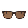 Color swatch for gino xl - matte rich tortoise + brown + polarized sunglasses