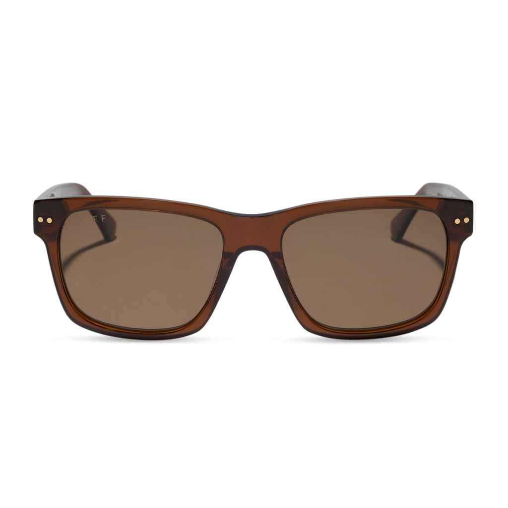 GINO XL - WHISKEY + BROWN + POLARIZED SUNGLASSES