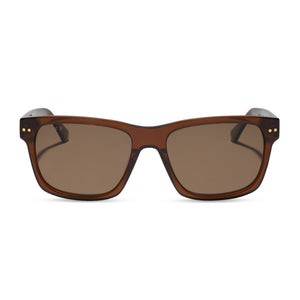 Gino XL Square Sunglasses | Whiskey & Brown Polarized | DIFF Eyewear