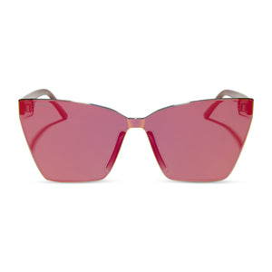 Goldie Cateye Sunglasses | Animal & Red Hot Summer Mirror | DIFF