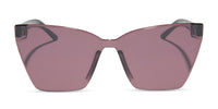 swatch for GOLDIE - BLACK + AUBERGINE W SILVER FLASH SUNGLASSES