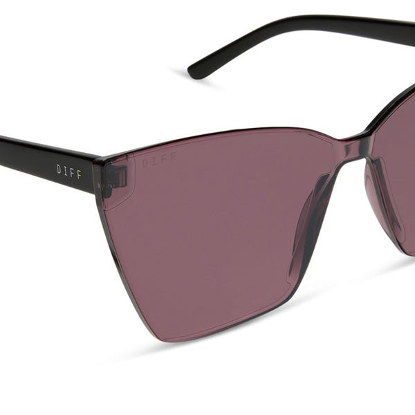goldie - black + aubergine w silver flash sunglasses 4
