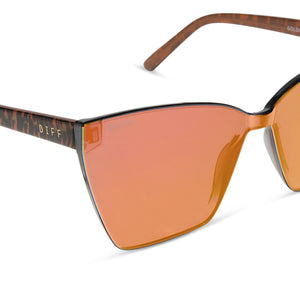 Goldie XS Cateye Sunglasses | Animal & Red Hot Summer Mirror