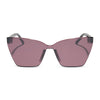Color swatch for goldie xs - black + aubergine w silver flash sunglasses