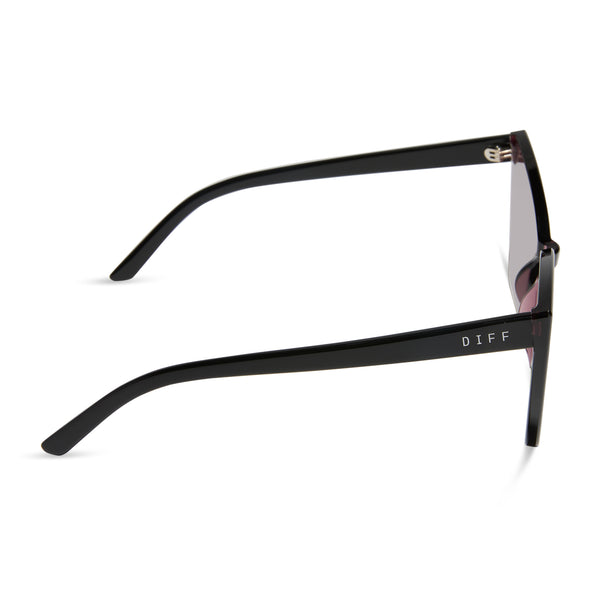 goldie xs - black + aubergine w silver flash sunglasses 3