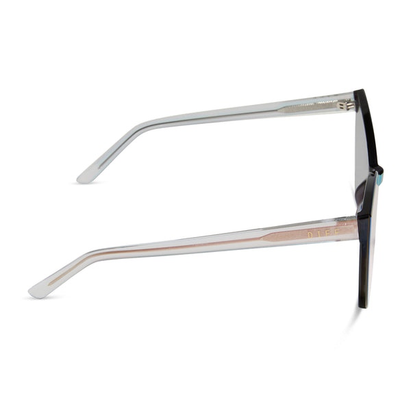goldie xs - opalescent pink + cherry blossom mirror sunglasses 3