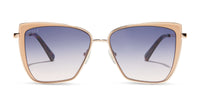 swatch for GRACE - CHAMPAGNE + LAVENDER ROSE GRADIENT SUNGLASSES