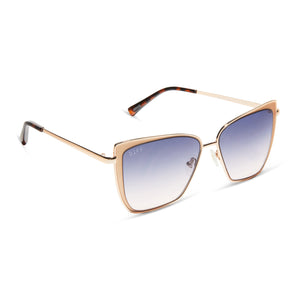 GRACE - CHAMPAGNE + LAVENDER ROSE GRADIENT SUNGLASSES