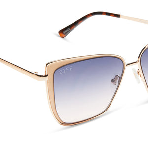GRACE - CHAMPAGNE + LAVENDER ROSE GRADIENT SUNGLASSES