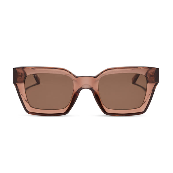 Greer Square Sunglasses | Café Ole & Brown | DIFF Eyewear
