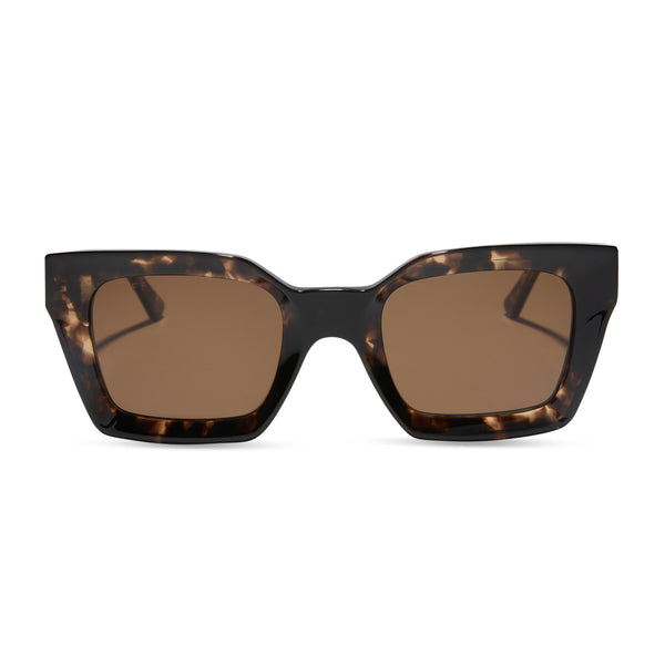 Greer Square Sunglasses | Café Ole & Brown | DIFF Eyewear