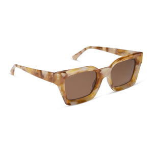 Greer Square Sunglasses | Gilded Tort & Brown | DIFF Eyewear