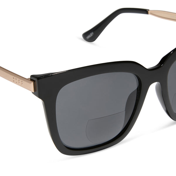 hailey - black + grey sunglass readers 4