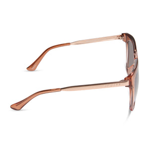 Hailey Square Sunglasses | Taffy Gradient & Taupe Mirror 