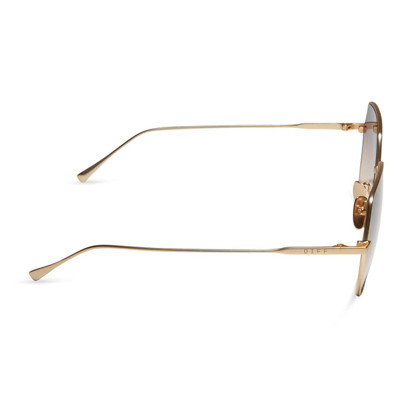 harlowe - brushed gold + twilight gradient sunglasses 3