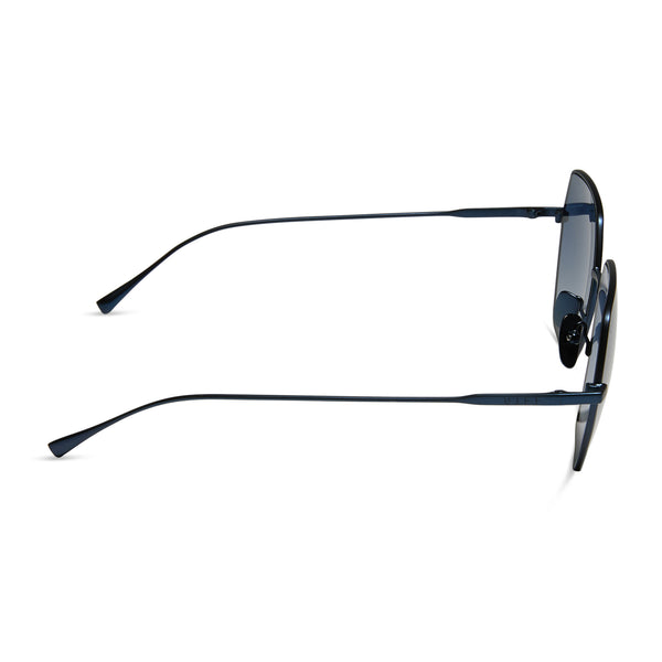 harlowe - deep navy metal + aegean blue flash sunglasses 3