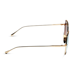 HARLOWE - GOLD + TAUPE FLASH SUNGLASSES