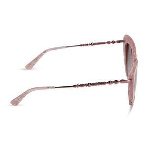 UMBRIDGE™ - PINK MOTHER OF PEARL + WINE GRADIENT HEX SUNGLASSES