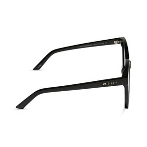 Hazel Square Sunglasses | Black & Grey | DIFF Eyewear