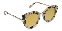 swatch for HEDWIG™️ - GOLD MARBLED + GOLD SUNGLASSES