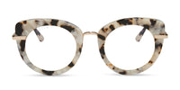 swatch for HEDWIG™️ - GOLD MARBLED + PRESCRIPTION GLASSES--sold out