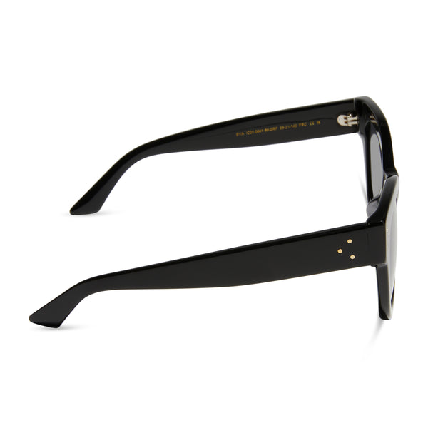 eva - black + grey + polarized sunglasses 3