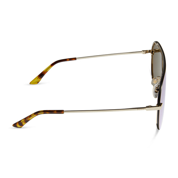 imani - gold + brilliant gold mirror sunglasses 3