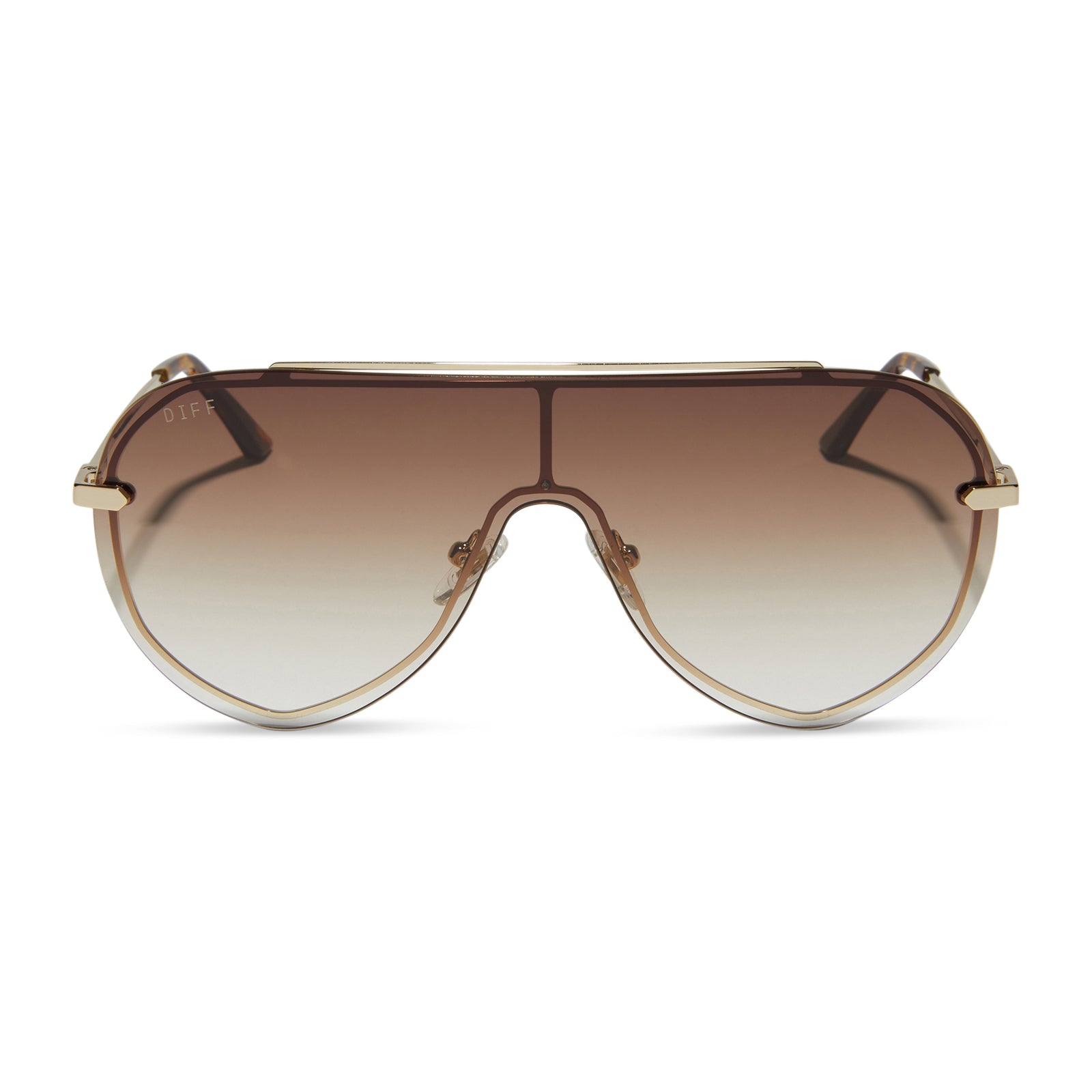 DIFF Eyewear Imani Sunglasses-Silver & Gold Mirror main image 1