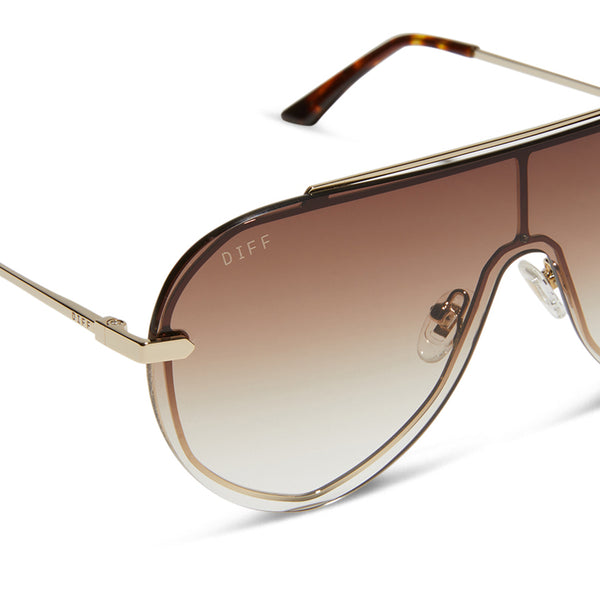 imani - gold + brown gradient sunglasses 4