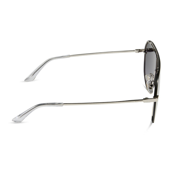 imani - silver + grey gradient with silver flash sunglasses 3