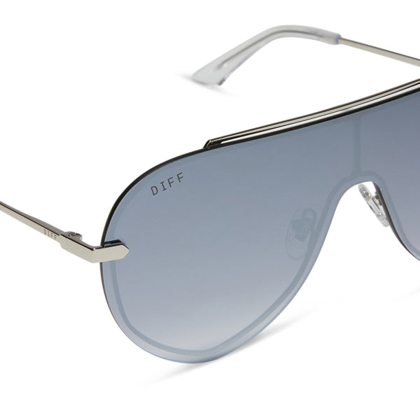 imani - silver + grey gradient with silver flash sunglasses 4