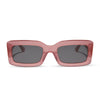 Color swatch for indy - candy pink crystal + brown sunglasses