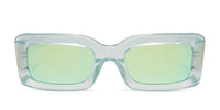 swatch for INDY - OPALESCENT TURQUOISE + TURQUOISE ICE MIRROR SUNGLASSES