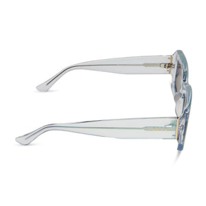 INDY - OPALESCENT TURQUOISE + TURQUOISE ICE MIRROR SUNGLASSES