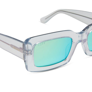 Diff Eyewear Teal Square Sunglasses DIFF Sport Hangtime Square Sunglasses for Men and Women  main image 3