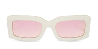 swatch for INDY - OPALINE + TAUPE MIRROR SUNGLASSES
