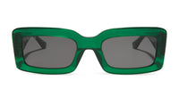 swatch for INDY - PALM GREEN CRYSTAL + GREY + POLARIZED SUNGLASSES
