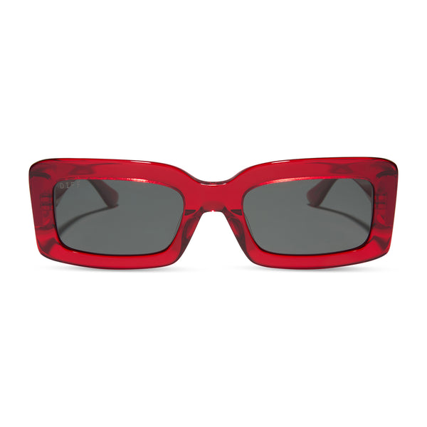 indy - red hot summer + grey + polarized sunglasses