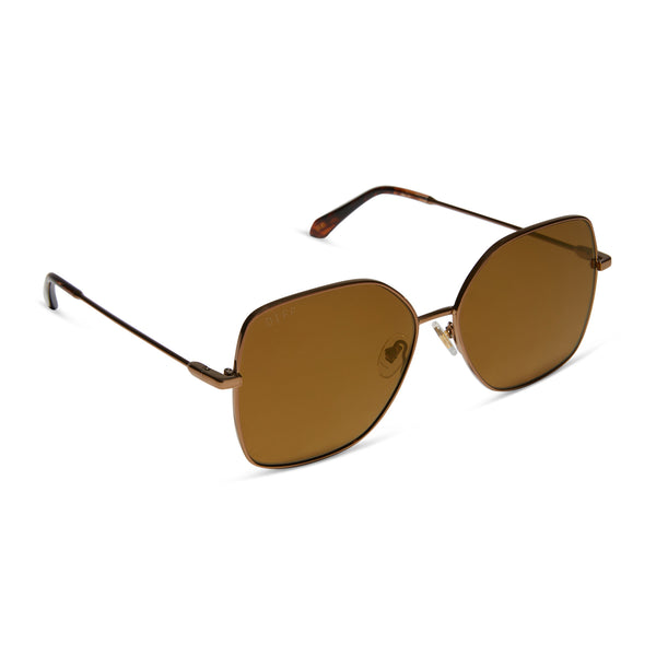 iris - copper metal + brown gold flash + polarized sunglasses 2