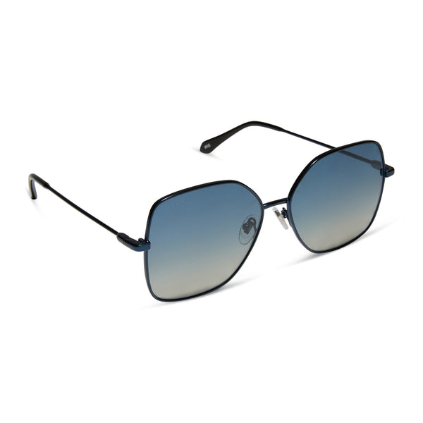 iris - deep navy metal + aegean blue flash + polarized sunglasses 2