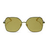 Color swatch for iris - deep navy metal + aegean blue flash + polarized sunglasses